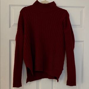 Time and Tru Burgundy Turtleneck Sweater